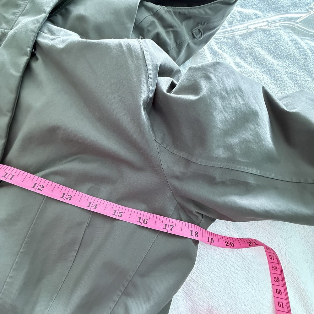 The North Face Arctic Parka Sz S Olive 550 Fill Down Dryvent Hood Missing Fur - Picture 8 of 11